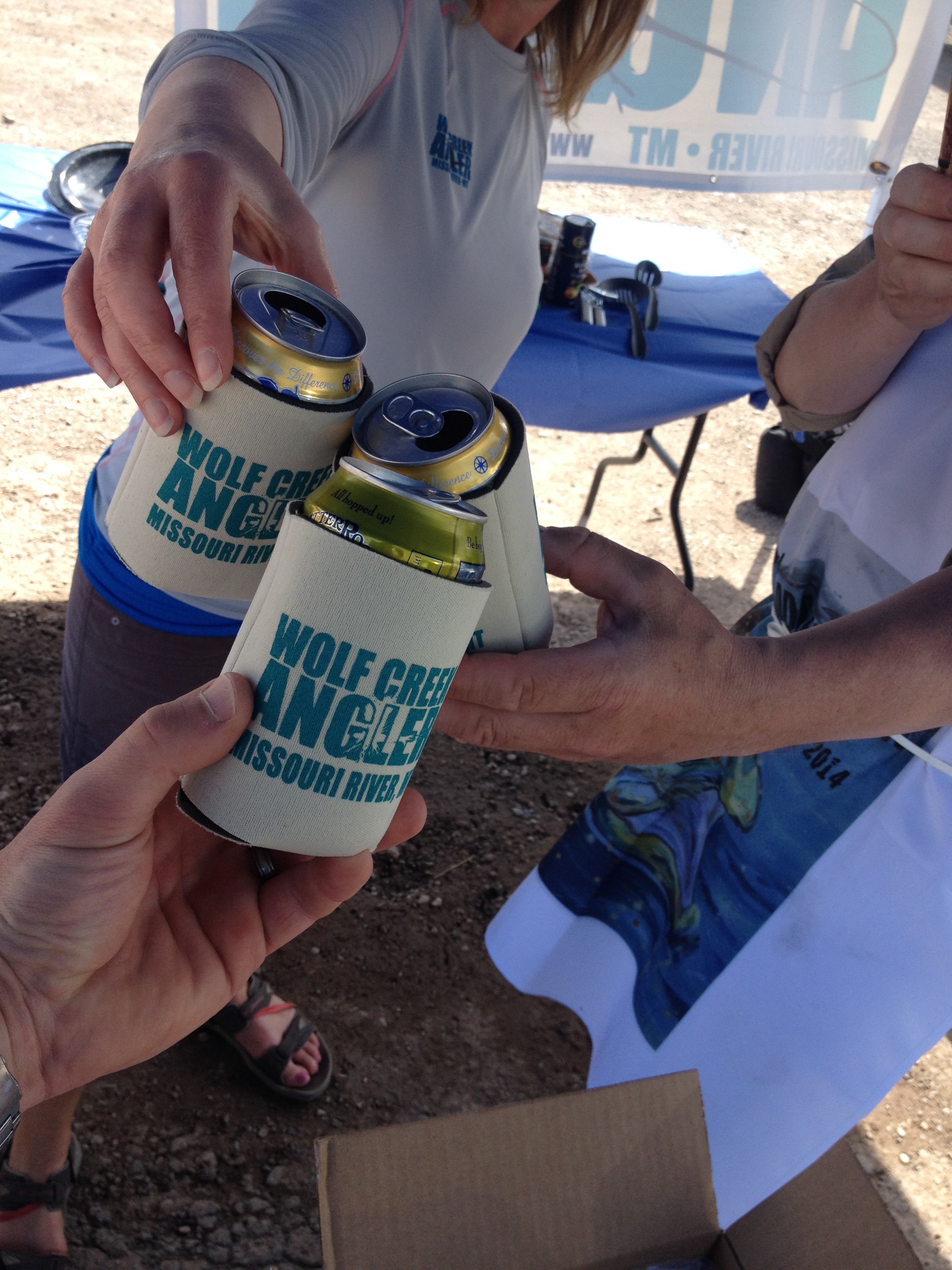 Team Wolf Creek Angler toasting our inaugural season at our first Craig Caddis Festival. - photo by Wolf Creek Angler 